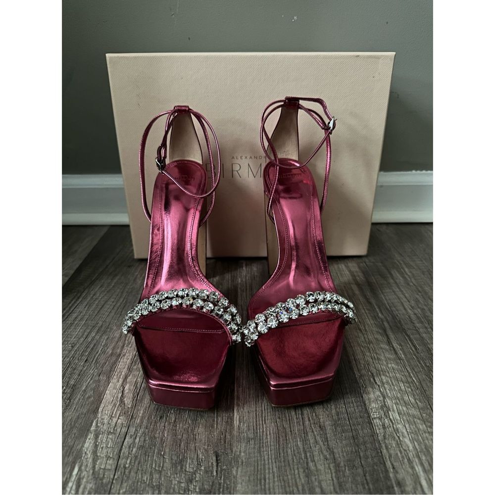 Alexandre Birman Lenny Crystal-Embellished Platform Sandals Size EU 40.5 $725 - Picture 3 of 9